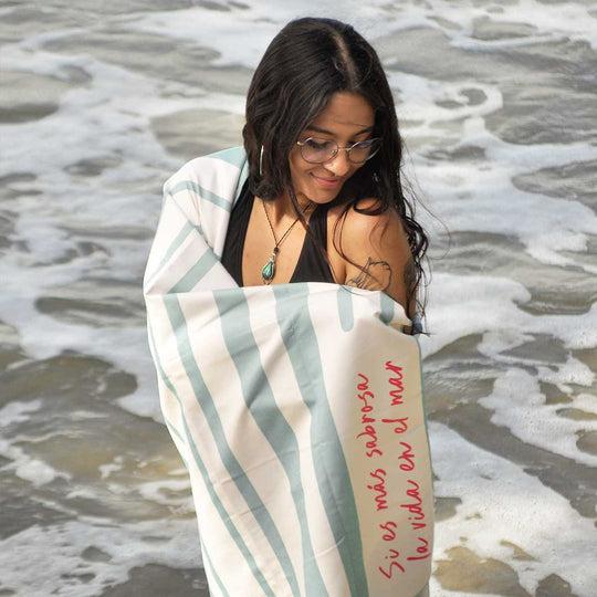 Paño de microfibra grande- Rayas La Fiebre de Viajar