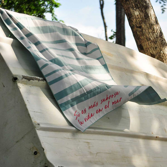 Paño de microfibra grande- Rayas La Fiebre de Viajar