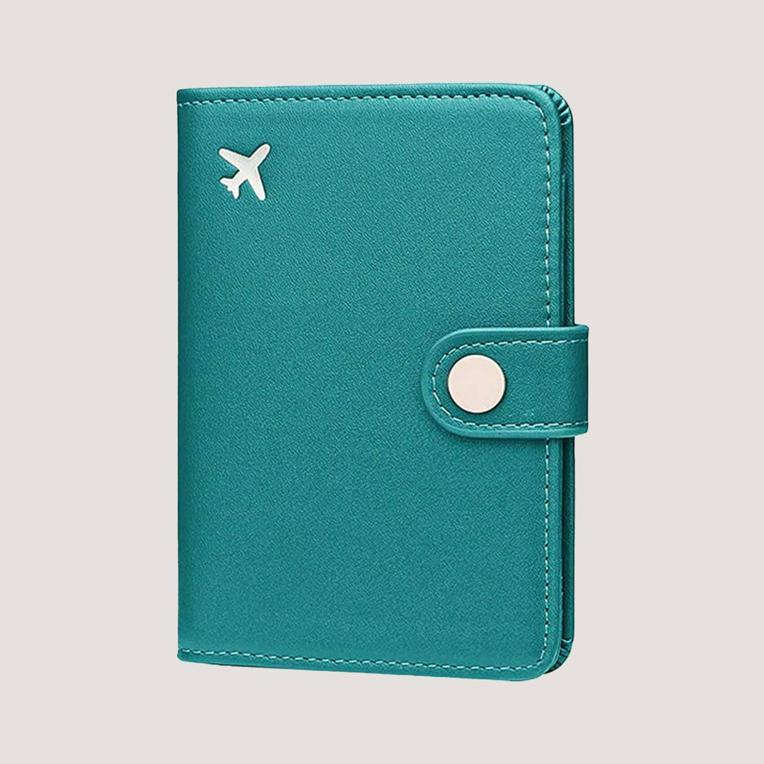 Porta Pasaporte Portapasaportes La Fiebre de Viajar Turquesa