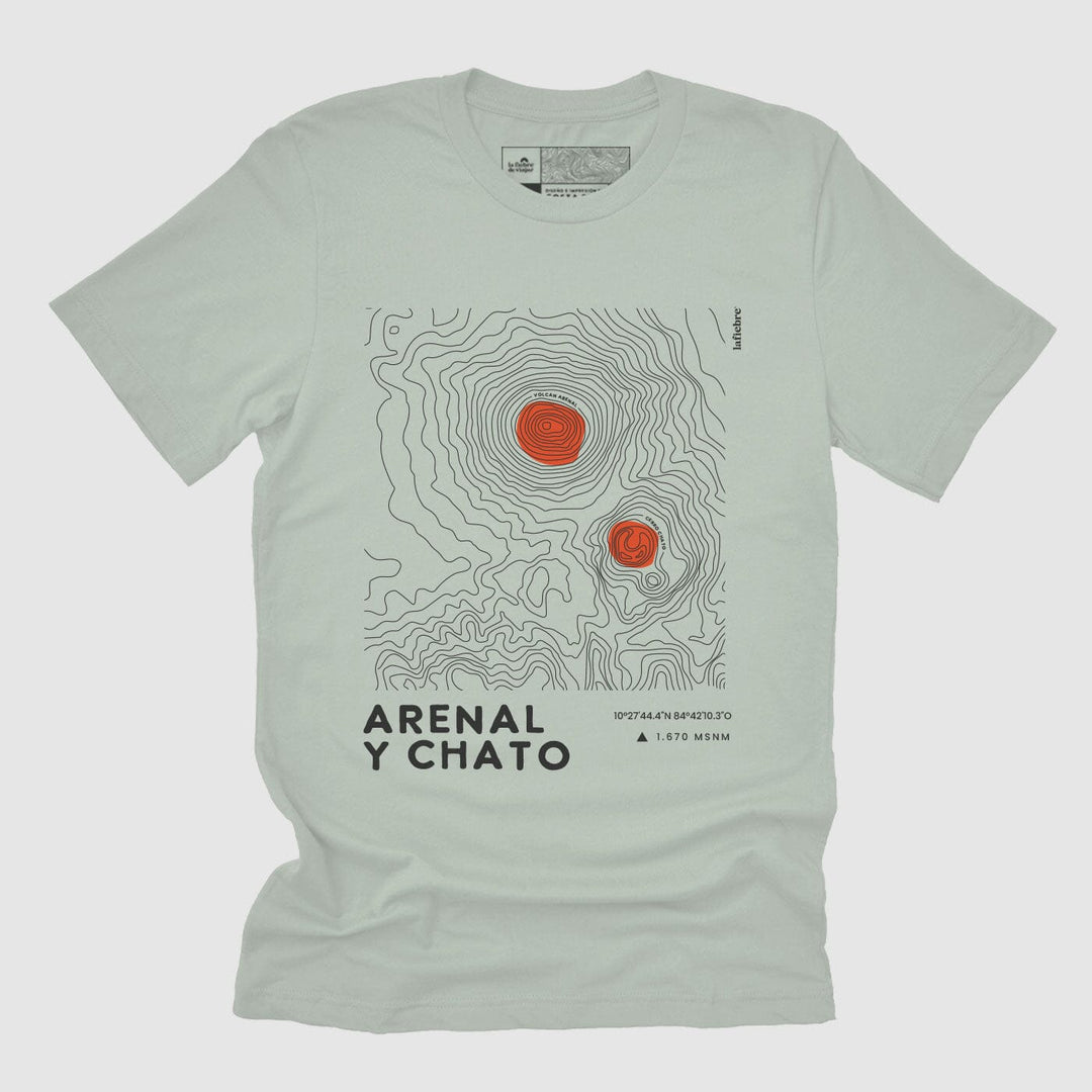 Relieve del Arenal Camisa La Fiebre de Viajar XS Verde