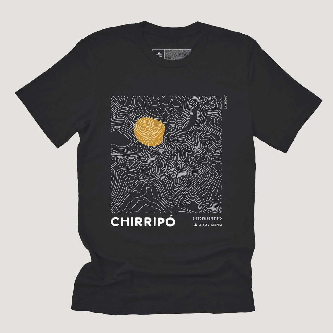 Relieve del Chirripó Camisa La Fiebre de Viajar Negro XS