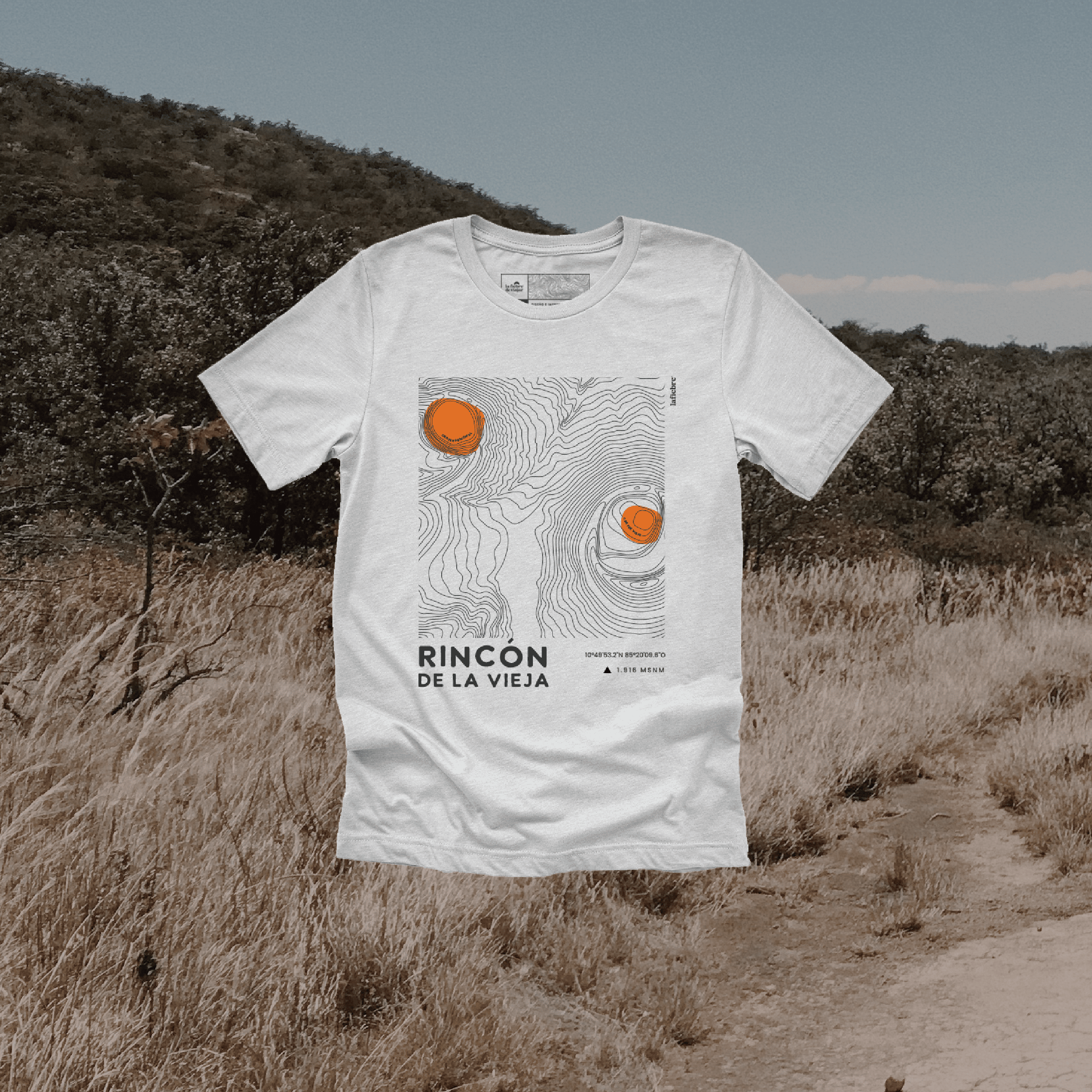 Relieve del Rincón de la Vieja Camisa La Fiebre de Viajar