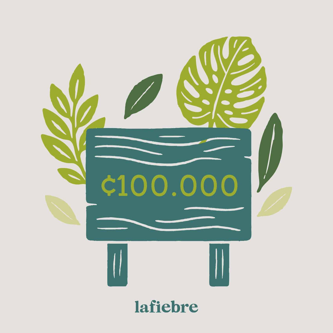 Tarjeta de regalo Gift Cards La Fiebre de Viajar CRC 100,000.00