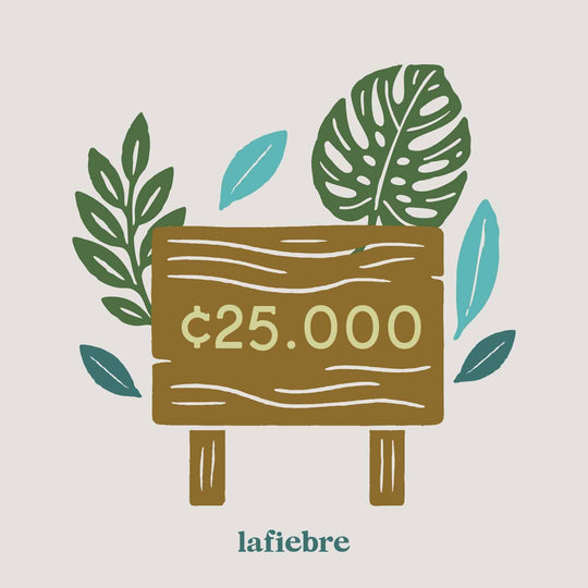 Tarjeta de regalo Gift Cards La Fiebre de Viajar CRC 25,000.00