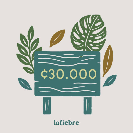 Tarjeta de regalo Gift Cards La Fiebre de Viajar CRC 30,000.00