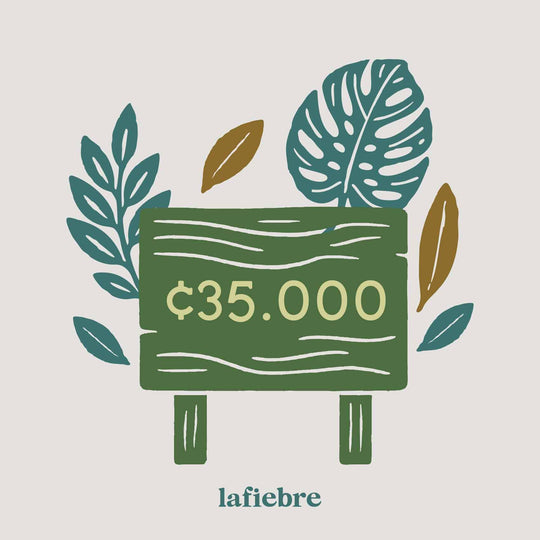 Tarjeta de regalo Gift Cards La Fiebre de Viajar CRC 35,000.00