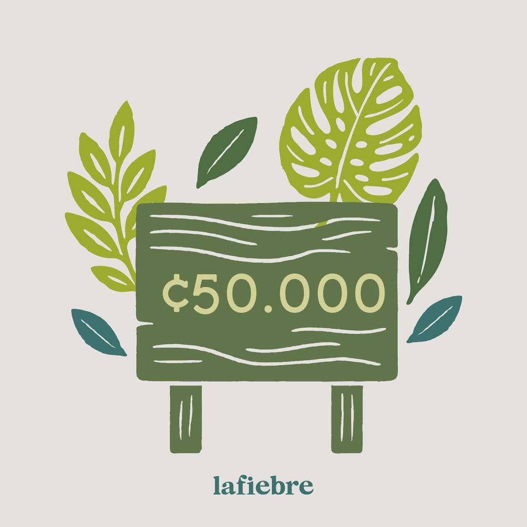 Tarjeta de regalo Gift Cards La Fiebre de Viajar CRC 50,000.00