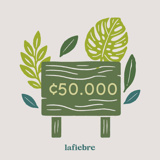 Tarjeta de regalo Gift Cards La Fiebre de Viajar CRC 50,000.00