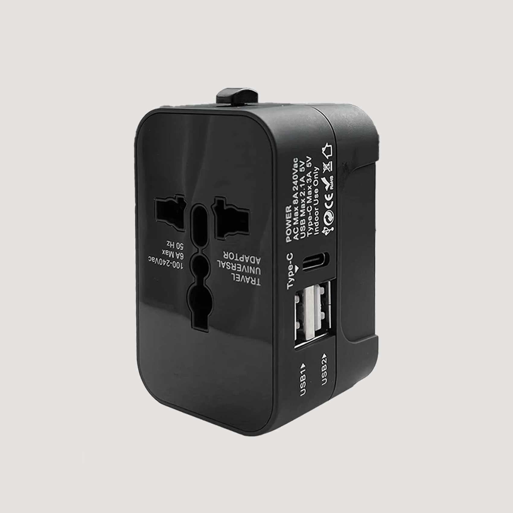 Adaptador De Viaje Universal Fiotha – 8 Piezas, Enchufes UK/USA/AU, 10A 250V, Compacto Para España Y Europa