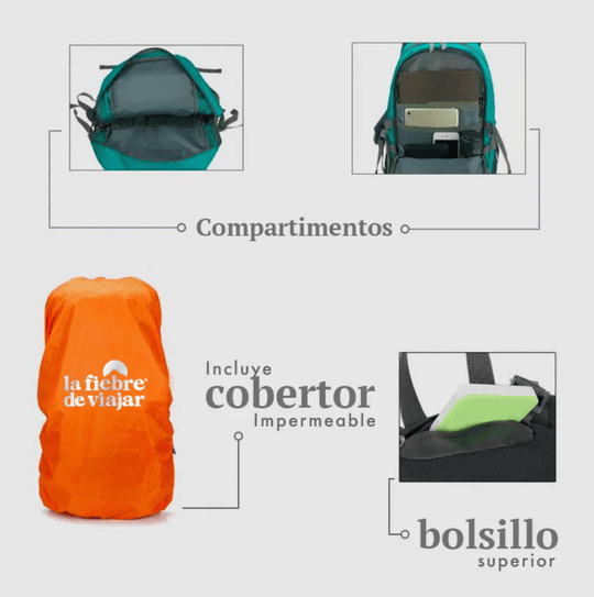 Mochila Monteverde La Fiebre de Viajar