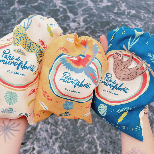 Paquete 3 Paños de microfibra La Fiebre de Viajar