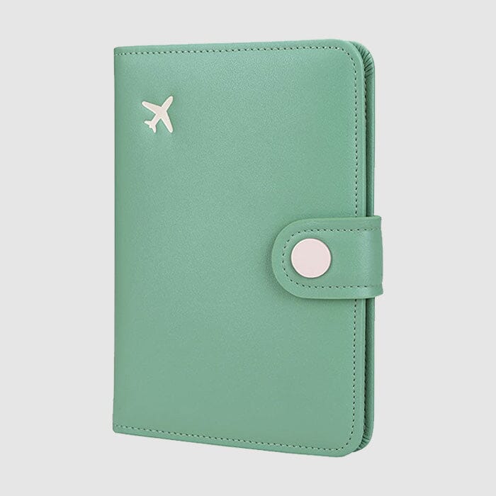 Porta Pasaporte Portapasaportes La Fiebre de Viajar Menta