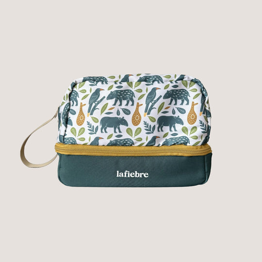 Estuche personal de viaje organizador La Fiebre de Viajar Hojas y huellas 