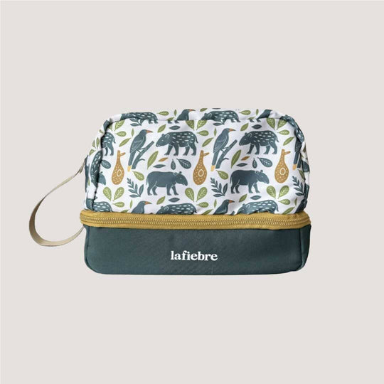 Estuche personal de viaje organizador La Fiebre de Viajar Hojas y huellas 