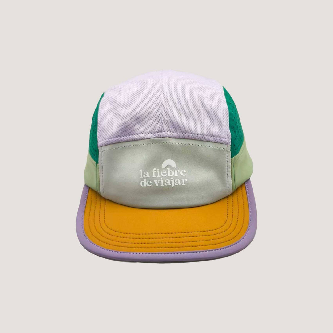 Gorra para Senderismo Ceiba – Ultraliviana y Secado Rápido La Fiebre de Viajar Naranja/Morado 