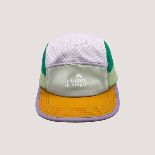Gorra para Senderismo Ceiba – Ultraliviana y Secado Rápido La Fiebre de Viajar Naranja/Morado 