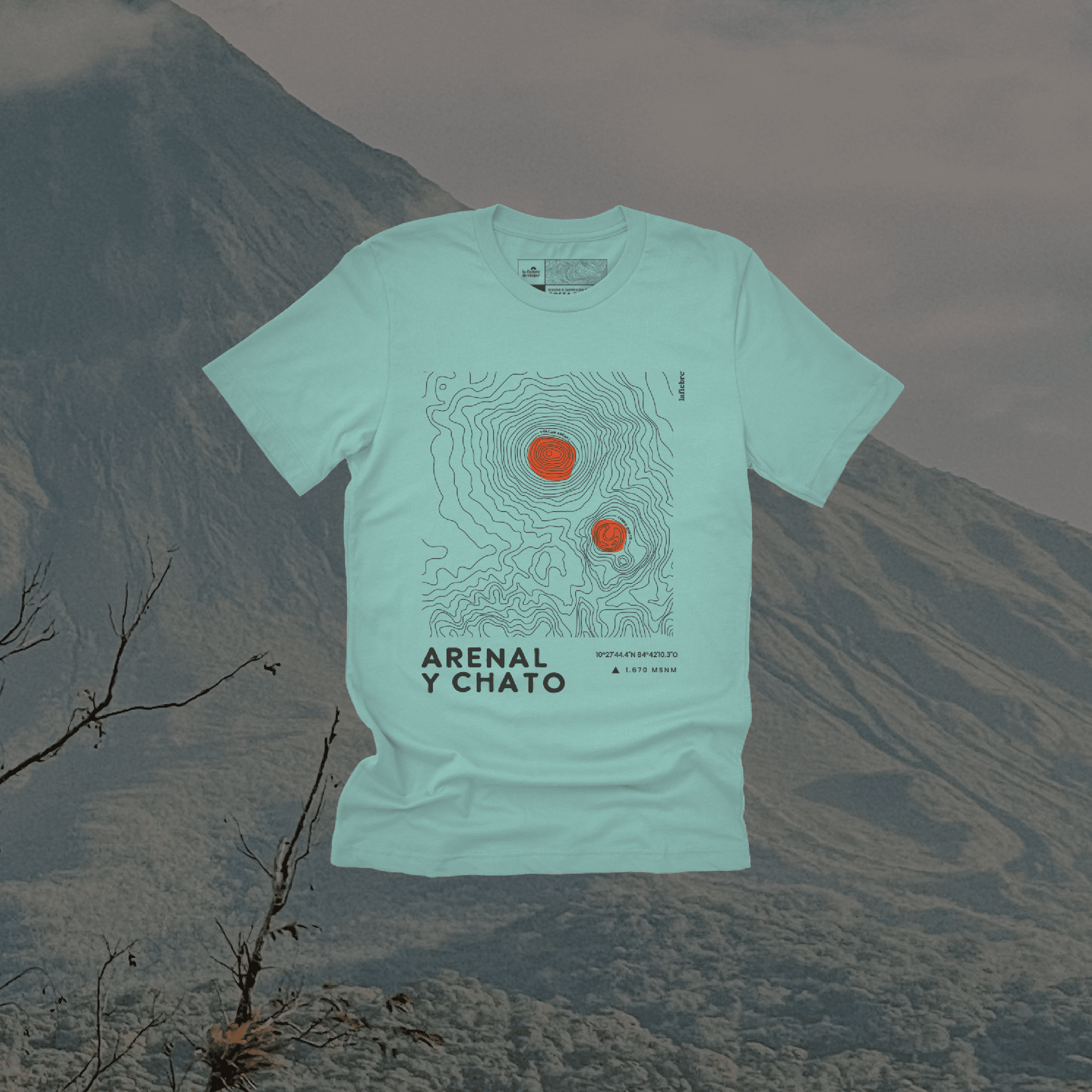 Relieve del Arenal Camisa La Fiebre de Viajar 