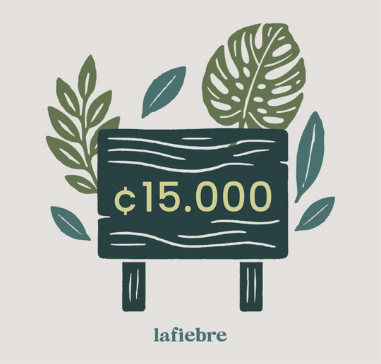 Tarjeta de regalo Gift Cards La Fiebre de Viajar CRC15000 