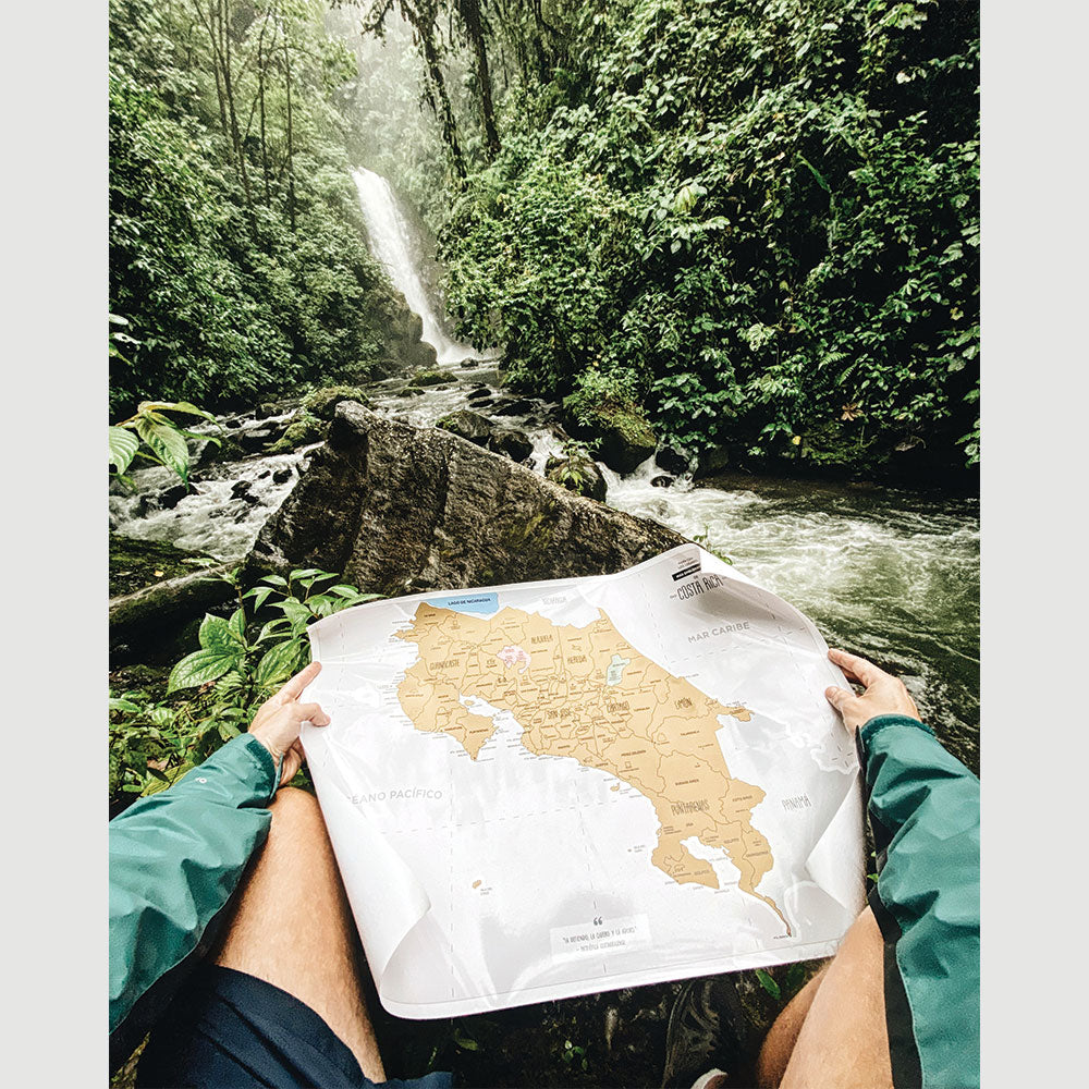 Mapa Raspable de Costa Rica Mapa raspable La Fiebre de Viajar 