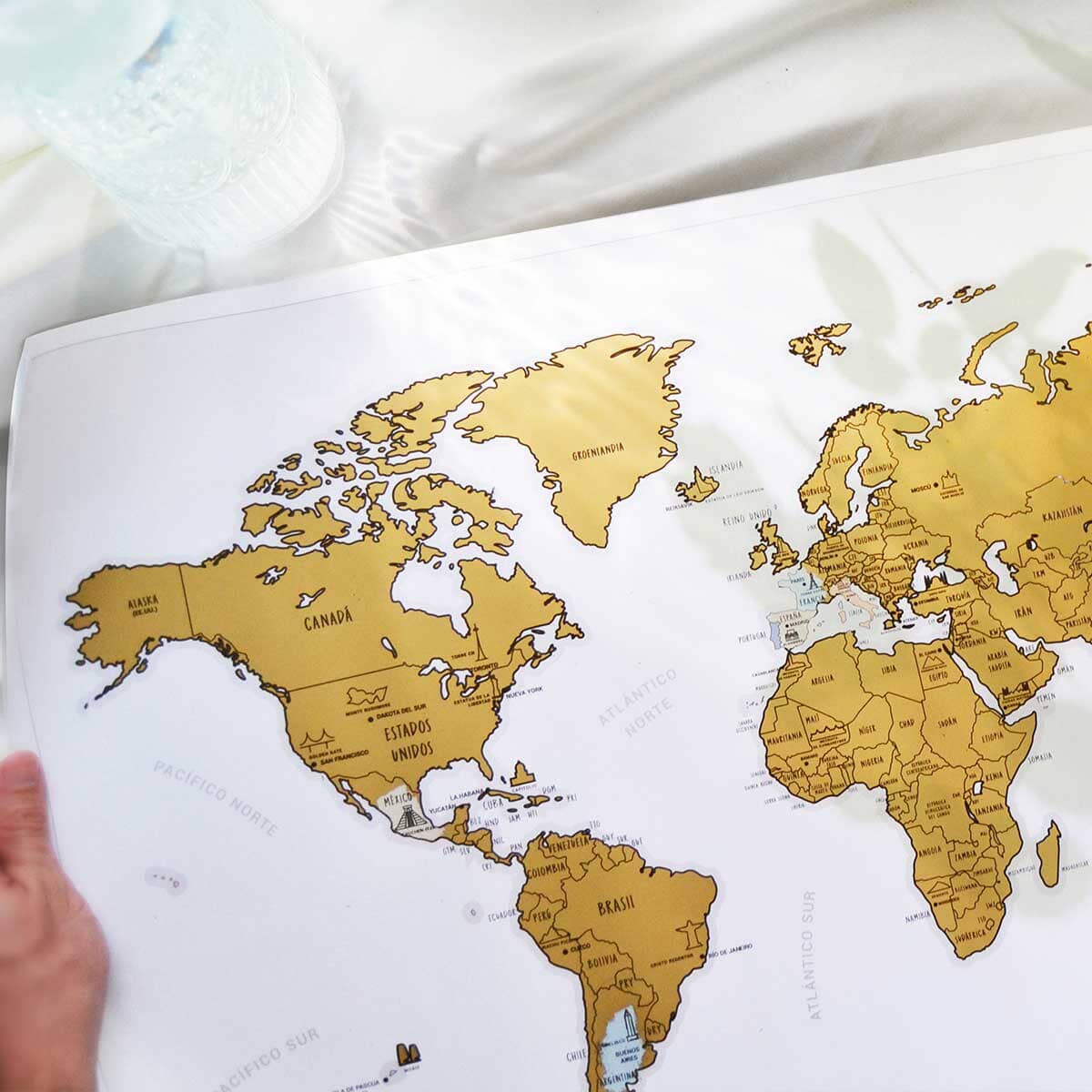 Mapa Raspable del Mundo Mapa raspable La Fiebre de Viajar 