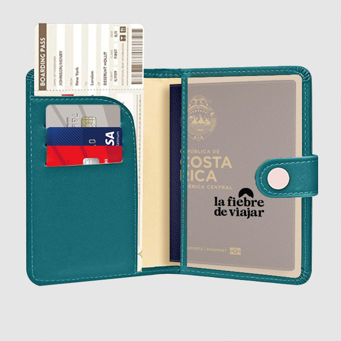 Porta Pasaporte Portapasaportes La Fiebre de Viajar 